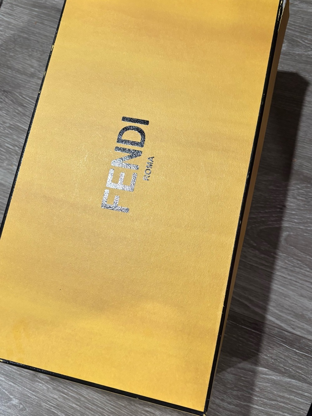 Fendi Cream Dust Bag with Black Logo